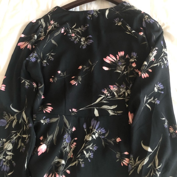 Dynamite Floral Peplum Blouse with Side Ribbon🎀 - Picture 6 of 12